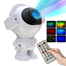 Звездный 3D проектор Astronaut, Лазерный ночник-проектор астронавт LED, Мини лазерный проектор небо