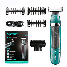 Электробритва VGR V-393 Shaver профессиональная водонепроницаемая, машинка мужская для бритья