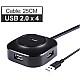 Розгалужувач USB 2.0 hub 4 порти Хаб кубик