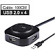 Розгалужувач USB 2.0 hub 4 порти Хаб кубик