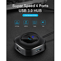 Розгалужувач USB 3.0 hub концентратор  Хаб на 4 порти кубик