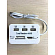 Универсальное устройство USB 2.0 Combo hub Картридер Хаб 3 порта