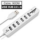Универсальное устройство USB 2.0 hub Картридер Хаб 6 портов столбик