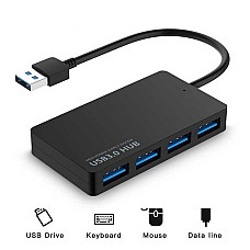 Розгалужувач USB 3.0 hub  4 порти Хаб компакт