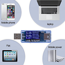 Тестер USB Keweisi KWS-MX17 QC2.0 QC3.0 4-30V 0-5A 8 в 1