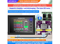 Ватметр ATORCH DT24PW постійного струму DC 240 В контроль ємності батареї Bluetooth
