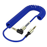Аудіо кабель 3,5 мм mini Jack Aux що розтягується 1.5 метра