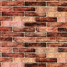 179-3 Панель стеновая 3D 700мм*770мм*3мм BROWN (кирпич) (D) SW-00001771